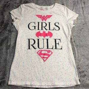 5/$25 • DC Comics • Girls Rule Logo Tee